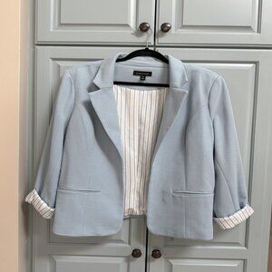 41 Hawthorn Women's Open Front Knit Blazer | Light Blue | XXX Large